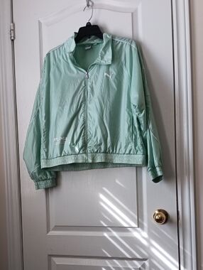 Puma Women's Mint Green Bomber Jacket